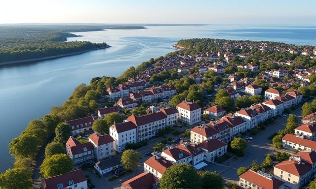 Kort over Sejerø Strøms kontor i Rønne, Bornholm